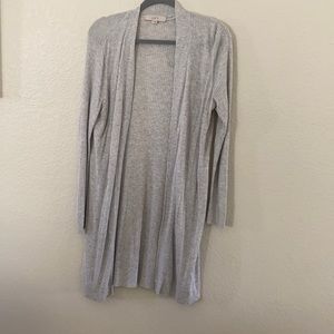 Long Line Ribbed Cardigan